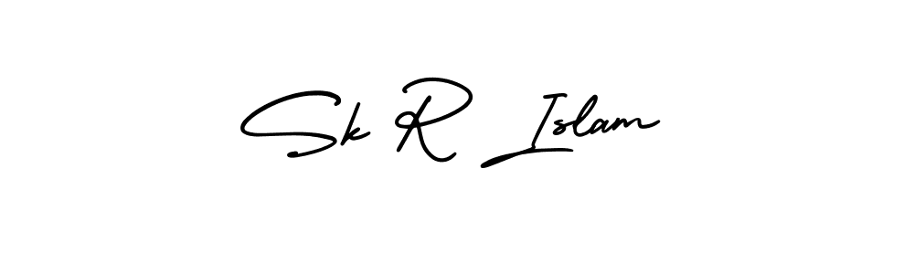 Design your own signature with our free online signature maker. With this signature software, you can create a handwritten (AmerikaSignatureDemo-Regular) signature for name Sk R Islam. Sk R Islam signature style 3 images and pictures png