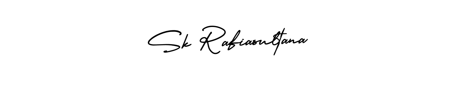 The best way (AmerikaSignatureDemo-Regular) to make a short signature is to pick only two or three words in your name. The name Sk Rafiasultana include a total of six letters. For converting this name. Sk Rafiasultana signature style 3 images and pictures png