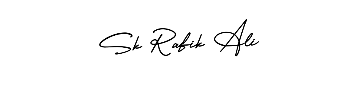 Sk Rafik Ali stylish signature style. Best Handwritten Sign (AmerikaSignatureDemo-Regular) for my name. Handwritten Signature Collection Ideas for my name Sk Rafik Ali. Sk Rafik Ali signature style 3 images and pictures png