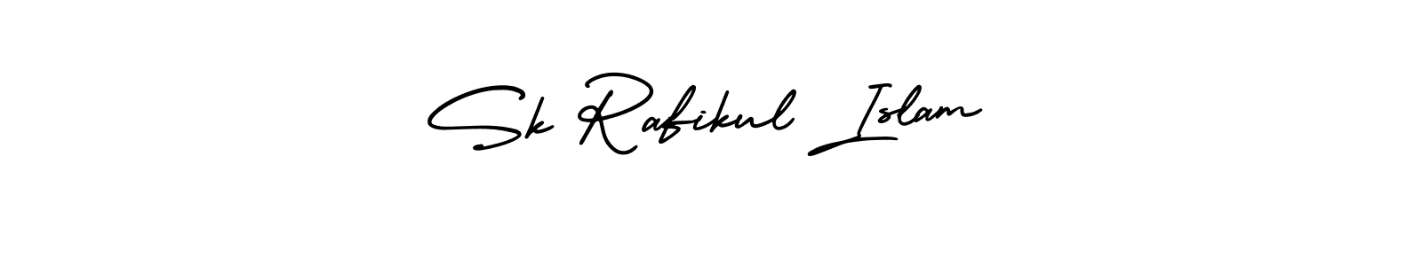 Use a signature maker to create a handwritten signature online. With this signature software, you can design (AmerikaSignatureDemo-Regular) your own signature for name Sk Rafikul Islam. Sk Rafikul Islam signature style 3 images and pictures png
