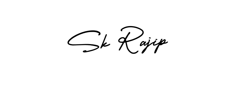 This is the best signature style for the Sk Rajip name. Also you like these signature font (AmerikaSignatureDemo-Regular). Mix name signature. Sk Rajip signature style 3 images and pictures png