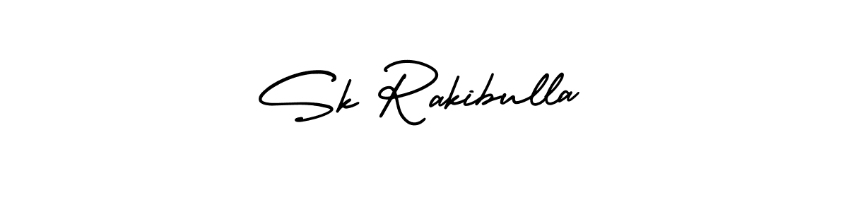 Design your own signature with our free online signature maker. With this signature software, you can create a handwritten (AmerikaSignatureDemo-Regular) signature for name Sk Rakibulla. Sk Rakibulla signature style 3 images and pictures png