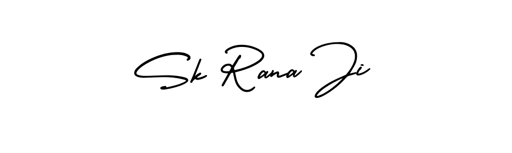 Design your own signature with our free online signature maker. With this signature software, you can create a handwritten (AmerikaSignatureDemo-Regular) signature for name Sk Rana Ji. Sk Rana Ji signature style 3 images and pictures png