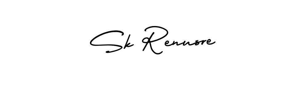 How to Draw Sk Renusre signature style? AmerikaSignatureDemo-Regular is a latest design signature styles for name Sk Renusre. Sk Renusre signature style 3 images and pictures png