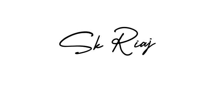 if you are searching for the best signature style for your name Sk Riaj. so please give up your signature search. here we have designed multiple signature styles  using AmerikaSignatureDemo-Regular. Sk Riaj signature style 3 images and pictures png