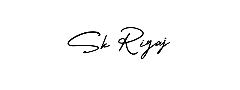 Use a signature maker to create a handwritten signature online. With this signature software, you can design (AmerikaSignatureDemo-Regular) your own signature for name Sk Riyaj. Sk Riyaj signature style 3 images and pictures png