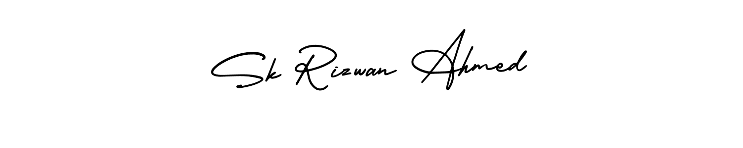 It looks lik you need a new signature style for name Sk Rizwan Ahmed. Design unique handwritten (AmerikaSignatureDemo-Regular) signature with our free signature maker in just a few clicks. Sk Rizwan Ahmed signature style 3 images and pictures png