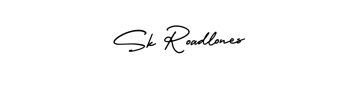 How to make Sk Roadlones name signature. Use AmerikaSignatureDemo-Regular style for creating short signs online. This is the latest handwritten sign. Sk Roadlones signature style 3 images and pictures png
