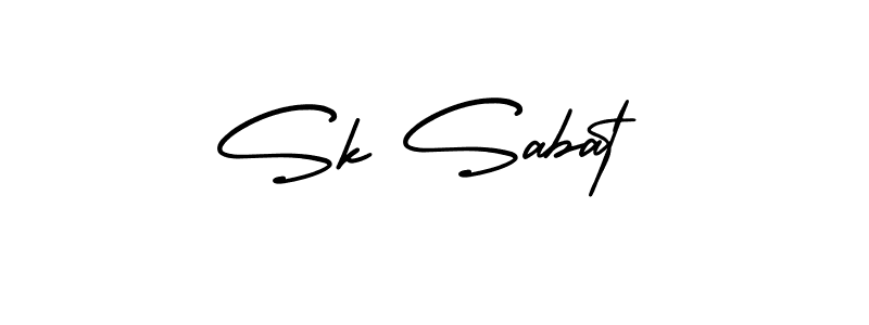 How to Draw Sk Sabat signature style? AmerikaSignatureDemo-Regular is a latest design signature styles for name Sk Sabat. Sk Sabat signature style 3 images and pictures png