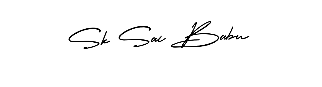 Use a signature maker to create a handwritten signature online. With this signature software, you can design (AmerikaSignatureDemo-Regular) your own signature for name Sk Sai Babu. Sk Sai Babu signature style 3 images and pictures png