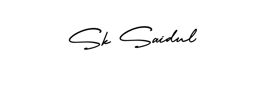 How to Draw Sk Saidul signature style? AmerikaSignatureDemo-Regular is a latest design signature styles for name Sk Saidul. Sk Saidul signature style 3 images and pictures png