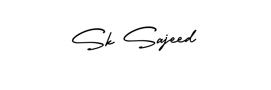 How to Draw Sk Sajeed signature style? AmerikaSignatureDemo-Regular is a latest design signature styles for name Sk Sajeed. Sk Sajeed signature style 3 images and pictures png