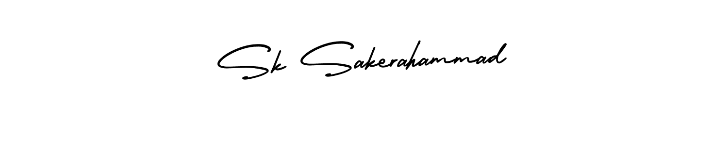 Also You can easily find your signature by using the search form. We will create Sk Sakerahammad name handwritten signature images for you free of cost using AmerikaSignatureDemo-Regular sign style. Sk Sakerahammad signature style 3 images and pictures png