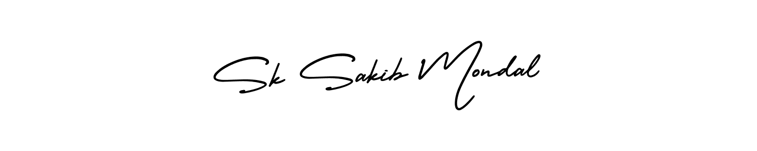 It looks lik you need a new signature style for name Sk Sakib Mondal. Design unique handwritten (AmerikaSignatureDemo-Regular) signature with our free signature maker in just a few clicks. Sk Sakib Mondal signature style 3 images and pictures png