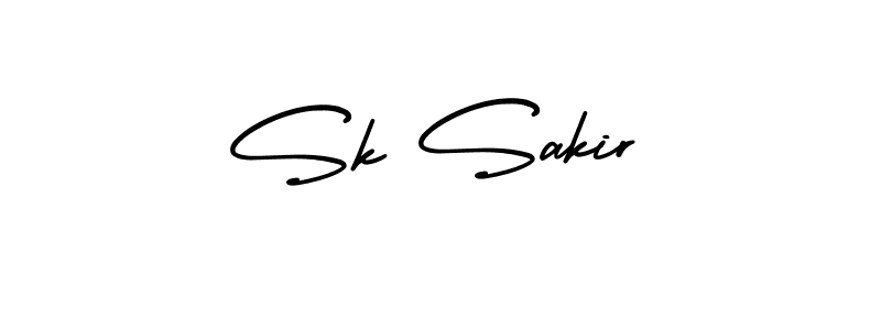 Make a beautiful signature design for name Sk Sakir. With this signature (AmerikaSignatureDemo-Regular) style, you can create a handwritten signature for free. Sk Sakir signature style 3 images and pictures png