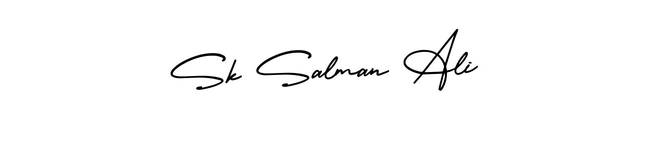Create a beautiful signature design for name Sk Salman Ali. With this signature (AmerikaSignatureDemo-Regular) fonts, you can make a handwritten signature for free. Sk Salman Ali signature style 3 images and pictures png