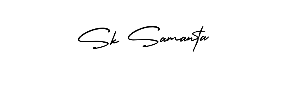 Similarly AmerikaSignatureDemo-Regular is the best handwritten signature design. Signature creator online .You can use it as an online autograph creator for name Sk Samanta. Sk Samanta signature style 3 images and pictures png