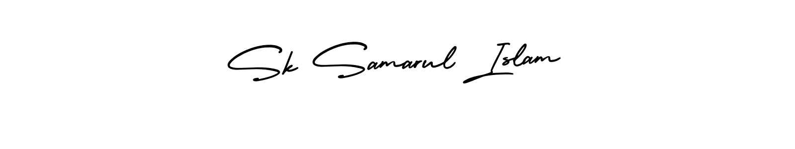 How to make Sk Samarul Islam signature? AmerikaSignatureDemo-Regular is a professional autograph style. Create handwritten signature for Sk Samarul Islam name. Sk Samarul Islam signature style 3 images and pictures png