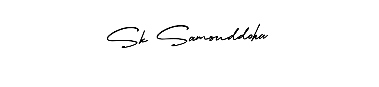 Similarly AmerikaSignatureDemo-Regular is the best handwritten signature design. Signature creator online .You can use it as an online autograph creator for name Sk Samsuddoha. Sk Samsuddoha signature style 3 images and pictures png