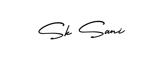 Create a beautiful signature design for name Sk Sani. With this signature (AmerikaSignatureDemo-Regular) fonts, you can make a handwritten signature for free. Sk Sani signature style 3 images and pictures png
