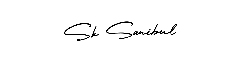 How to Draw Sk Sanibul signature style? AmerikaSignatureDemo-Regular is a latest design signature styles for name Sk Sanibul. Sk Sanibul signature style 3 images and pictures png