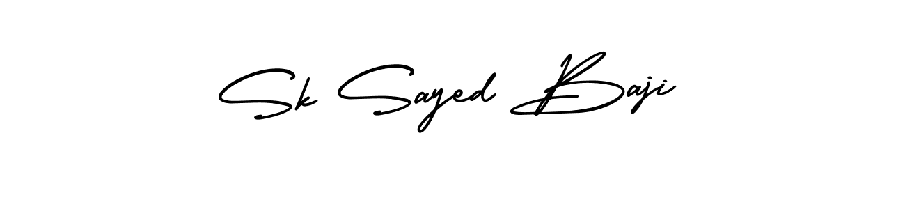 Create a beautiful signature design for name Sk Sayed Baji. With this signature (AmerikaSignatureDemo-Regular) fonts, you can make a handwritten signature for free. Sk Sayed Baji signature style 3 images and pictures png