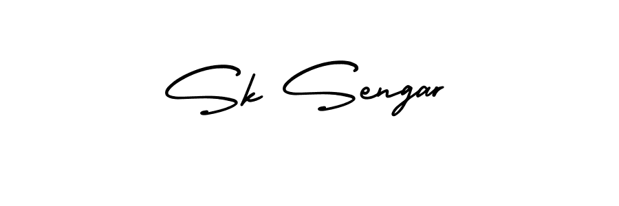 How to Draw Sk Sengar signature style? AmerikaSignatureDemo-Regular is a latest design signature styles for name Sk Sengar. Sk Sengar signature style 3 images and pictures png