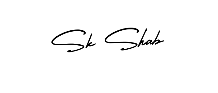 AmerikaSignatureDemo-Regular is a professional signature style that is perfect for those who want to add a touch of class to their signature. It is also a great choice for those who want to make their signature more unique. Get Sk Shab name to fancy signature for free. Sk Shab signature style 3 images and pictures png