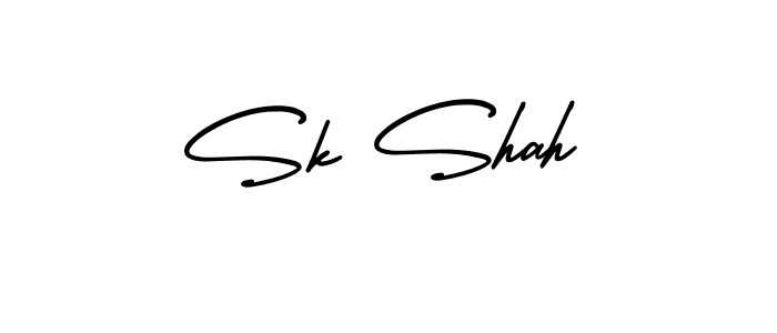 AmerikaSignatureDemo-Regular is a professional signature style that is perfect for those who want to add a touch of class to their signature. It is also a great choice for those who want to make their signature more unique. Get Sk Shah name to fancy signature for free. Sk Shah signature style 3 images and pictures png