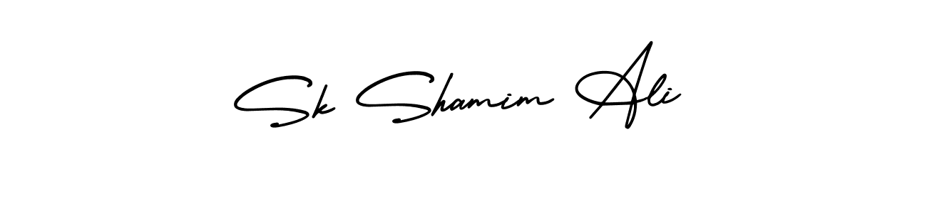 It looks lik you need a new signature style for name Sk Shamim Ali. Design unique handwritten (AmerikaSignatureDemo-Regular) signature with our free signature maker in just a few clicks. Sk Shamim Ali signature style 3 images and pictures png