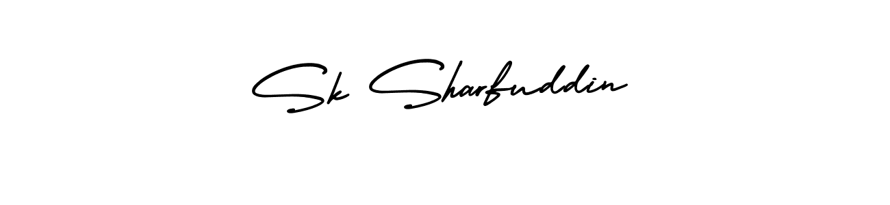 Sk Sharfuddin stylish signature style. Best Handwritten Sign (AmerikaSignatureDemo-Regular) for my name. Handwritten Signature Collection Ideas for my name Sk Sharfuddin. Sk Sharfuddin signature style 3 images and pictures png