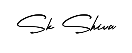 You should practise on your own different ways (AmerikaSignatureDemo-Regular) to write your name (Sk Shiva) in signature. Don't let someone else do it for you. Sk Shiva signature style 3 images and pictures png