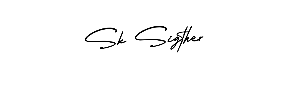 Similarly AmerikaSignatureDemo-Regular is the best handwritten signature design. Signature creator online .You can use it as an online autograph creator for name Sk Sigther. Sk Sigther signature style 3 images and pictures png