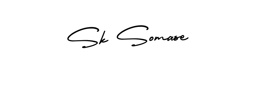 Use a signature maker to create a handwritten signature online. With this signature software, you can design (AmerikaSignatureDemo-Regular) your own signature for name Sk Somase. Sk Somase signature style 3 images and pictures png