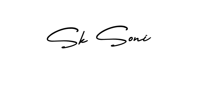 Best and Professional Signature Style for Sk Soni. AmerikaSignatureDemo-Regular Best Signature Style Collection. Sk Soni signature style 3 images and pictures png