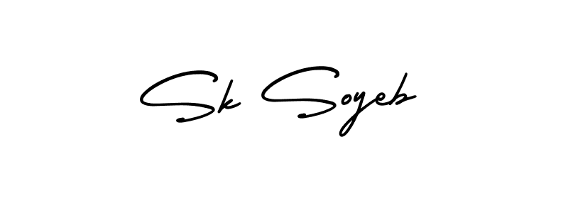 Make a short Sk Soyeb signature style. Manage your documents anywhere anytime using AmerikaSignatureDemo-Regular. Create and add eSignatures, submit forms, share and send files easily. Sk Soyeb signature style 3 images and pictures png