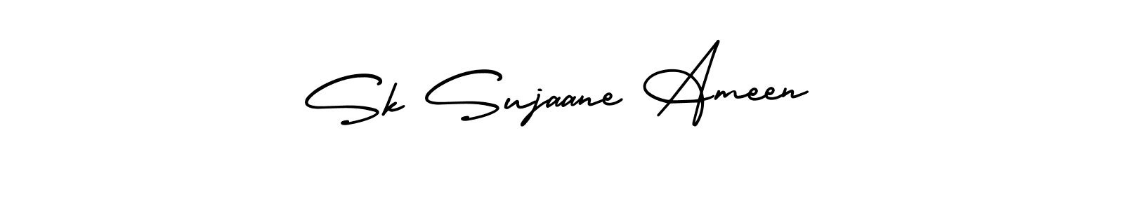 Design your own signature with our free online signature maker. With this signature software, you can create a handwritten (AmerikaSignatureDemo-Regular) signature for name Sk Sujaane Ameen. Sk Sujaane Ameen signature style 3 images and pictures png