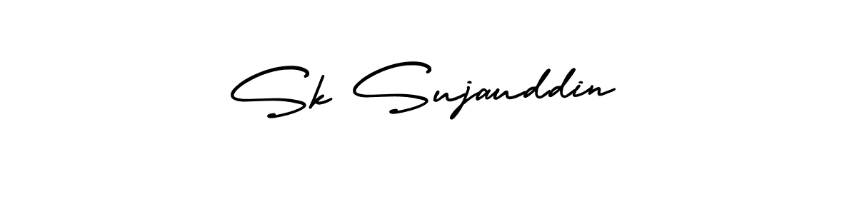 Design your own signature with our free online signature maker. With this signature software, you can create a handwritten (AmerikaSignatureDemo-Regular) signature for name Sk Sujauddin. Sk Sujauddin signature style 3 images and pictures png