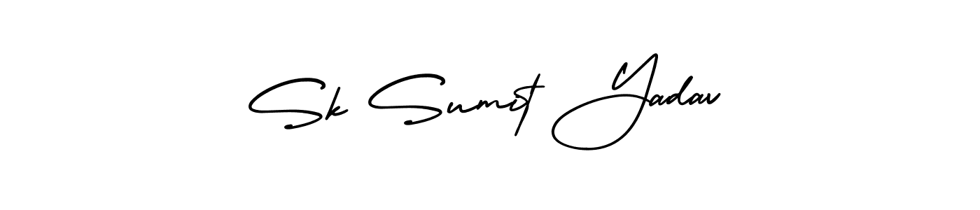 How to make Sk Sumit Yadav signature? AmerikaSignatureDemo-Regular is a professional autograph style. Create handwritten signature for Sk Sumit Yadav name. Sk Sumit Yadav signature style 3 images and pictures png