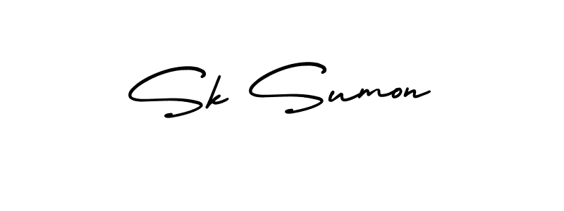Also You can easily find your signature by using the search form. We will create Sk Sumon name handwritten signature images for you free of cost using AmerikaSignatureDemo-Regular sign style. Sk Sumon signature style 3 images and pictures png