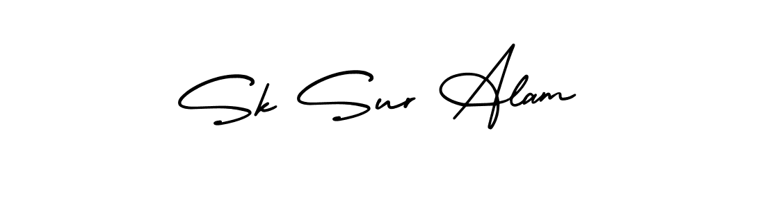 Make a beautiful signature design for name Sk Sur Alam. With this signature (AmerikaSignatureDemo-Regular) style, you can create a handwritten signature for free. Sk Sur Alam signature style 3 images and pictures png