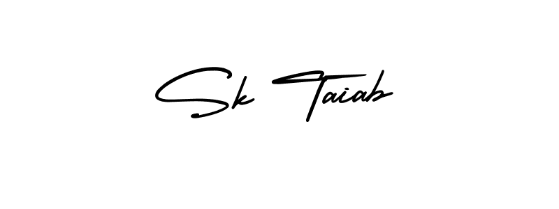 Create a beautiful signature design for name Sk Taiab. With this signature (AmerikaSignatureDemo-Regular) fonts, you can make a handwritten signature for free. Sk Taiab signature style 3 images and pictures png