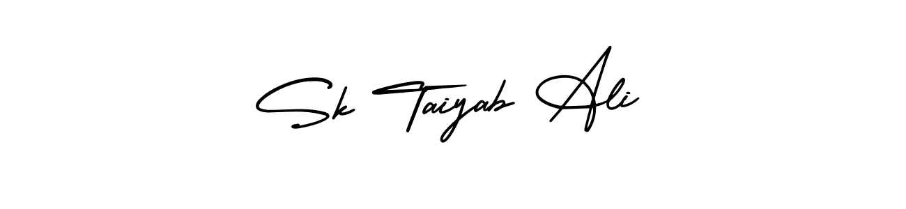 Use a signature maker to create a handwritten signature online. With this signature software, you can design (AmerikaSignatureDemo-Regular) your own signature for name Sk Taiyab Ali. Sk Taiyab Ali signature style 3 images and pictures png