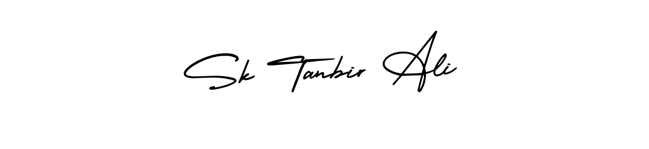 Use a signature maker to create a handwritten signature online. With this signature software, you can design (AmerikaSignatureDemo-Regular) your own signature for name Sk Tanbir Ali. Sk Tanbir Ali signature style 3 images and pictures png