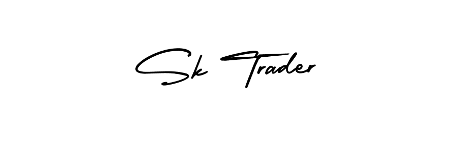 Make a beautiful signature design for name Sk Trader. With this signature (AmerikaSignatureDemo-Regular) style, you can create a handwritten signature for free. Sk Trader signature style 3 images and pictures png