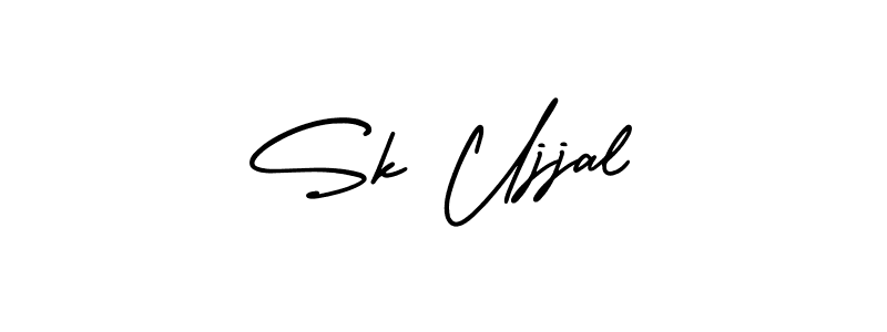 It looks lik you need a new signature style for name Sk Ujjal. Design unique handwritten (AmerikaSignatureDemo-Regular) signature with our free signature maker in just a few clicks. Sk Ujjal signature style 3 images and pictures png