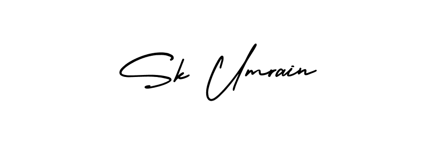 Use a signature maker to create a handwritten signature online. With this signature software, you can design (AmerikaSignatureDemo-Regular) your own signature for name Sk Umrain. Sk Umrain signature style 3 images and pictures png
