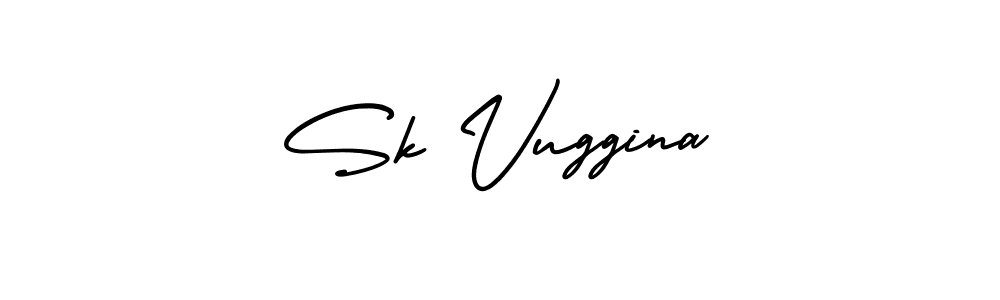 How to Draw Sk Vuggina signature style? AmerikaSignatureDemo-Regular is a latest design signature styles for name Sk Vuggina. Sk Vuggina signature style 3 images and pictures png