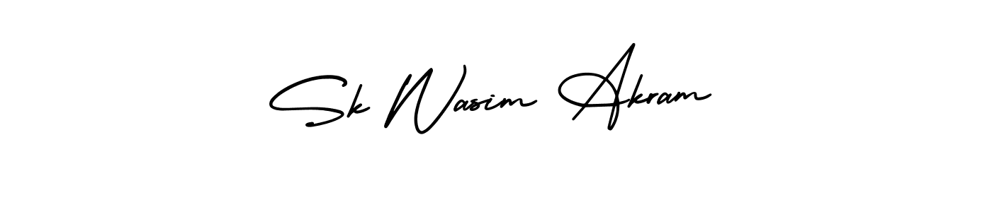 Also we have Sk Wasim Akram name is the best signature style. Create professional handwritten signature collection using AmerikaSignatureDemo-Regular autograph style. Sk Wasim Akram signature style 3 images and pictures png