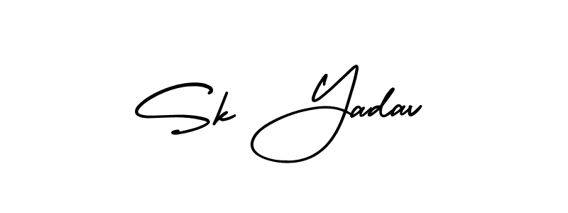 AmerikaSignatureDemo-Regular is a professional signature style that is perfect for those who want to add a touch of class to their signature. It is also a great choice for those who want to make their signature more unique. Get Sk Yadav name to fancy signature for free. Sk Yadav signature style 3 images and pictures png